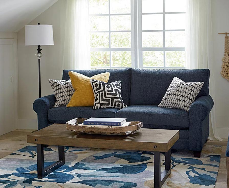 loveseat blue