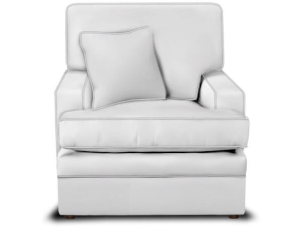 Custom Upholstered Chair with Track Arms - Image 2