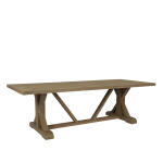 Coastal Teak 94" Trestle Dining Table - Image 2