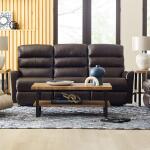 Liam Power Wall Reclining Sofa w/ Headrest & Lumbar Sofas Customizable 15