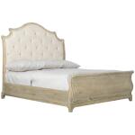 Rustic Patina Upholstered Sleigh Bed - Image 2
