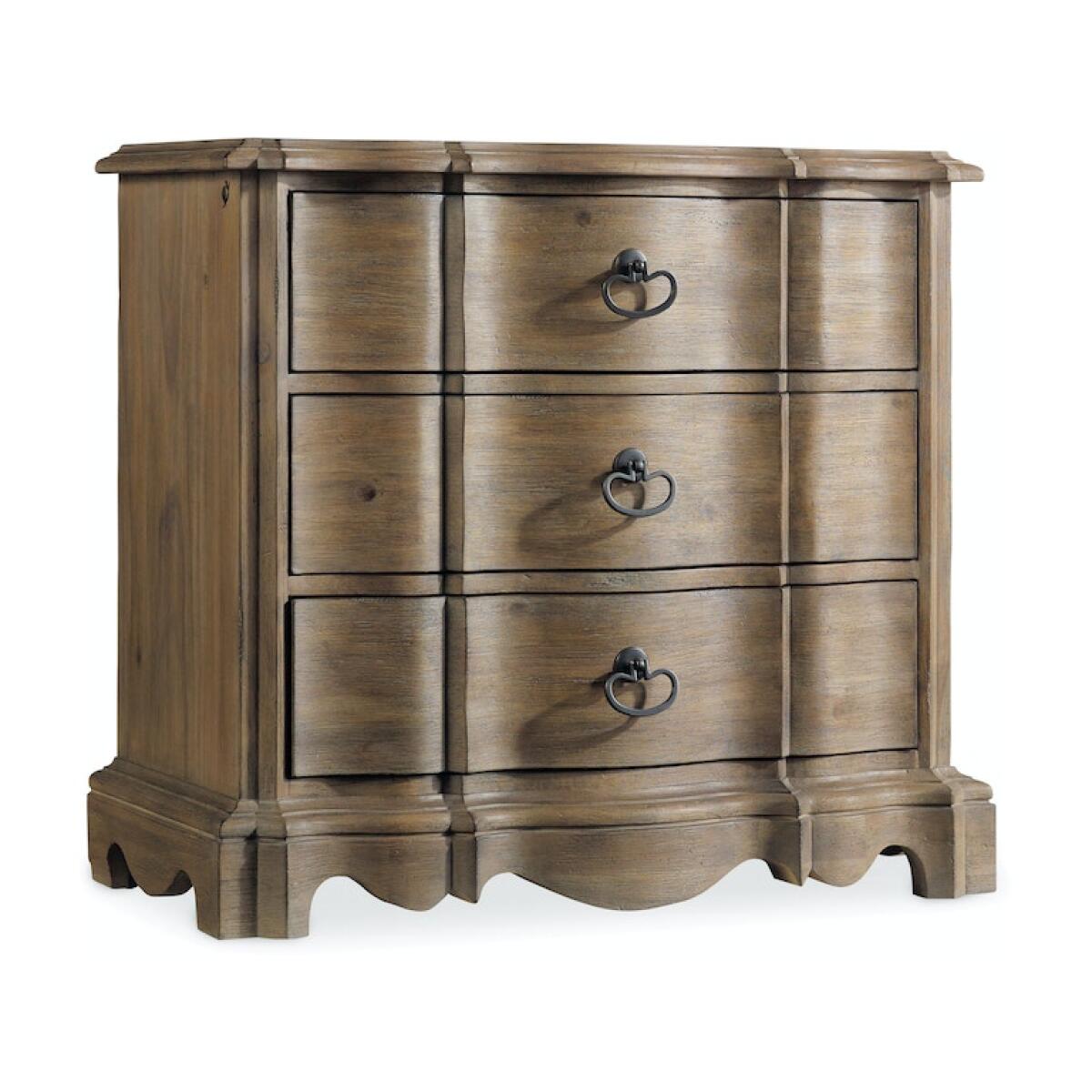 Corsica Three Drawer Nightstand Corsica Three Drawer Nightstand - Image 1