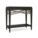Wedge Chairside Table-Black Chairside Tables Hammary 2
