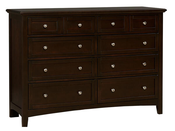 Bonanza Merlot 8 Drawer Storage Dresser Dressers Vaughan Bassett