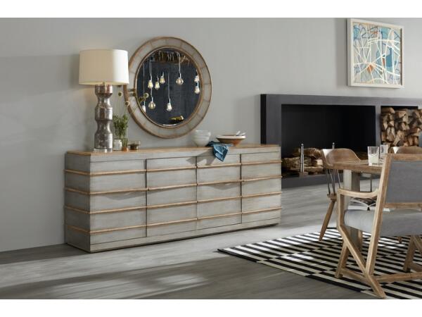 Urban Elevation Metal Entertainment Credenza Entertainment Stands Hooker Furniture 7