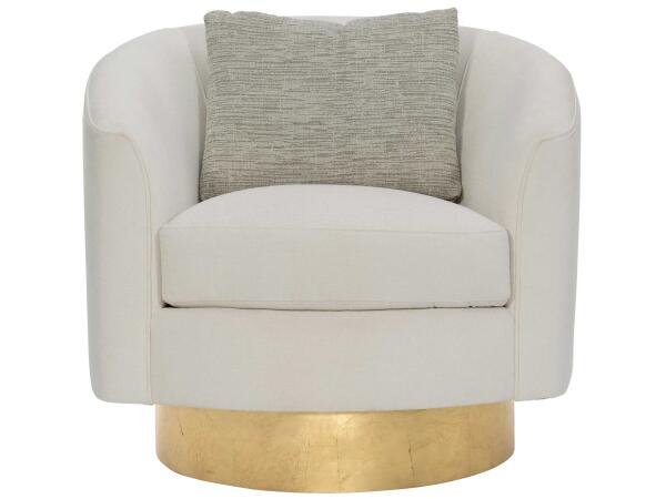 Camino Gold Leaf Swivel Chair Chairs Bernhardt