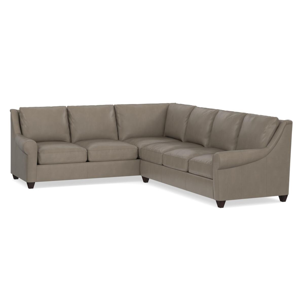 Benchmade Ellery Leather Large L-Shaped Sectional Benchmade Ellery Leather Large L-Shaped Sectional - Image 1