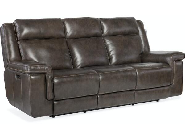 Montel Lay Flat Power Sofa with Power Headrest & Lumbar Sofas Hooker Furniture 6