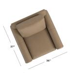 Carolina Leather Panel Arm Chair Chairs Bassett Furniture 8