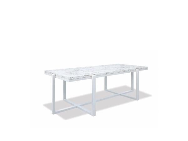 Rectangle Coffee Table With Honed Carrara Marble Top Outdoor Tables Sunset West