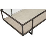 Harlow Metal Rectangular Cocktail Table - Image 2