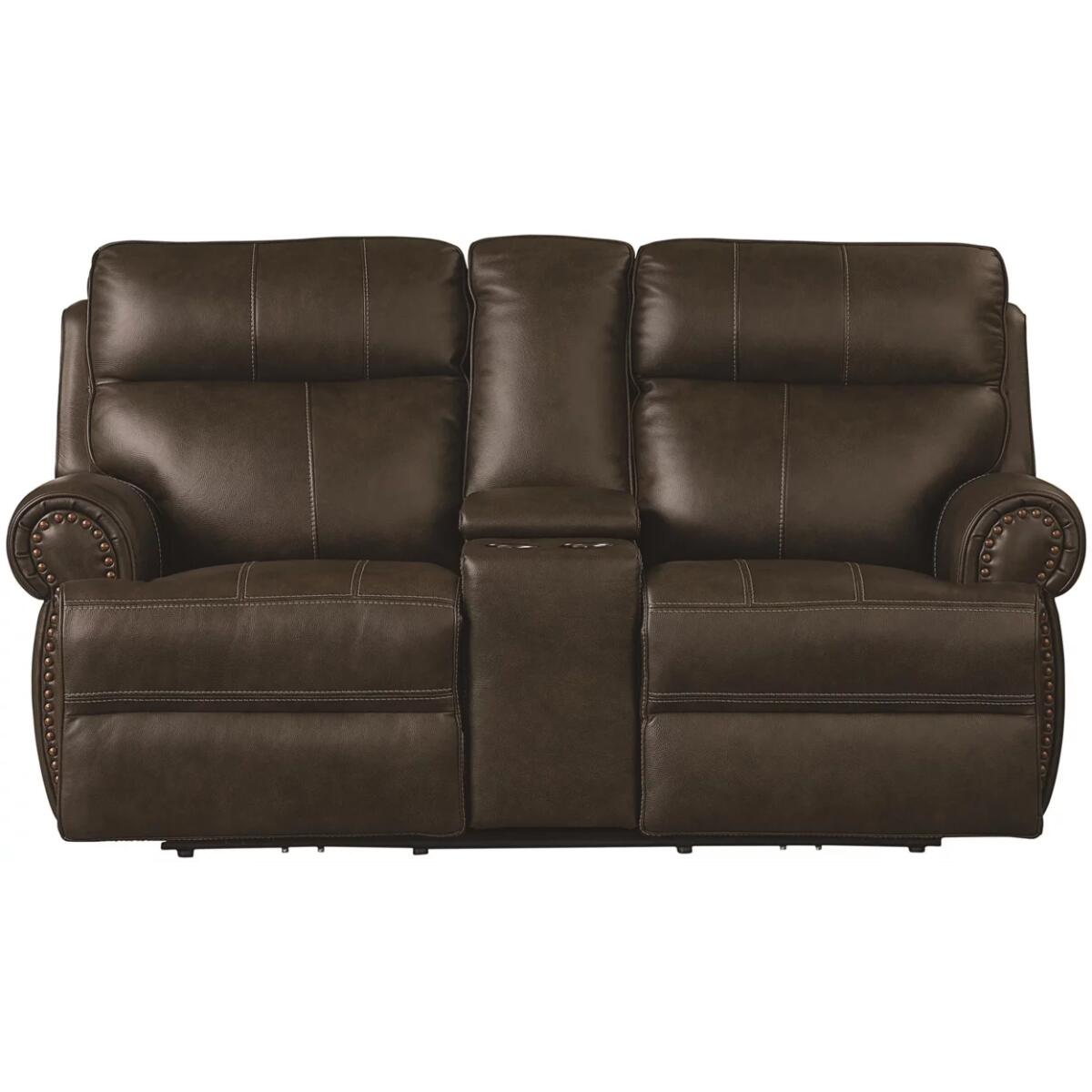 Claremont Power Leather Zero Gravity Reclining Console Loveseats Bassett Furniture Claremont Power Leather Zero Gravity Reclining Console Loveseats Bassett Furniture