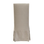 Linen Floor Length Slip Covered Parsons Chair - Image 2