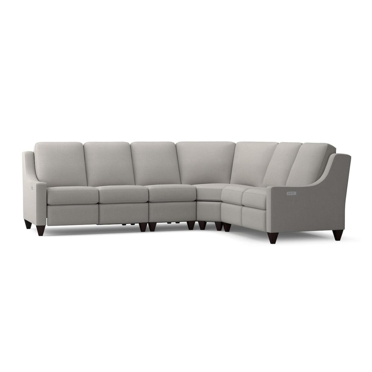 Benchmade Motion Reclining Fabric L Sectional Sectionals Bassett Furniture 3