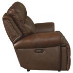 Claremont Power Leather Reclining Sofa - Image 4