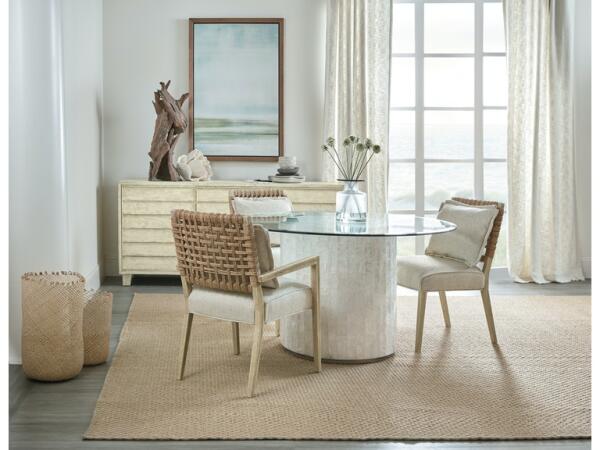 Melange Gypsum Round Dining Table Base - Image 3