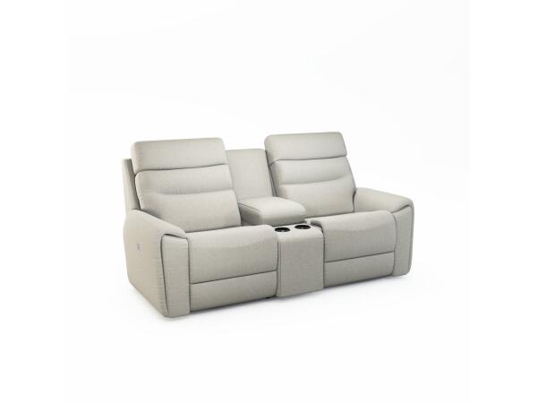 Soren Power Reclining Loveseat w/ Headrest & Console Loveseats Customizable