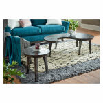 Hidden Treasures Black Kidney Nesting Tables Cocktail & Coffee Tables Hammary 6