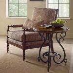 Portolone Accent Table with Metal Base - Image 2