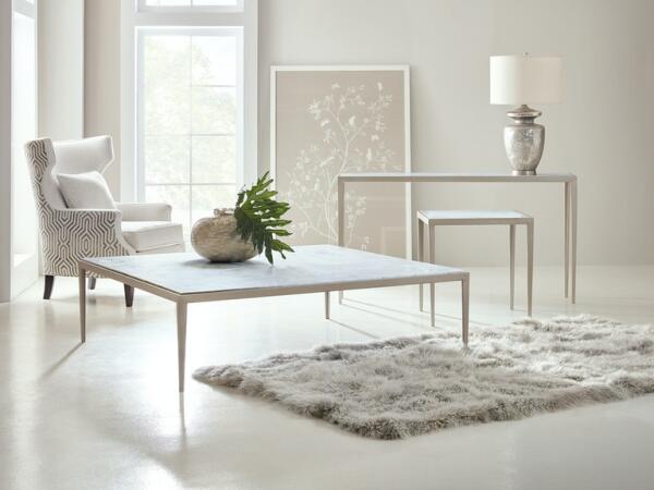 White Venetian Marble Console Table - Image 3