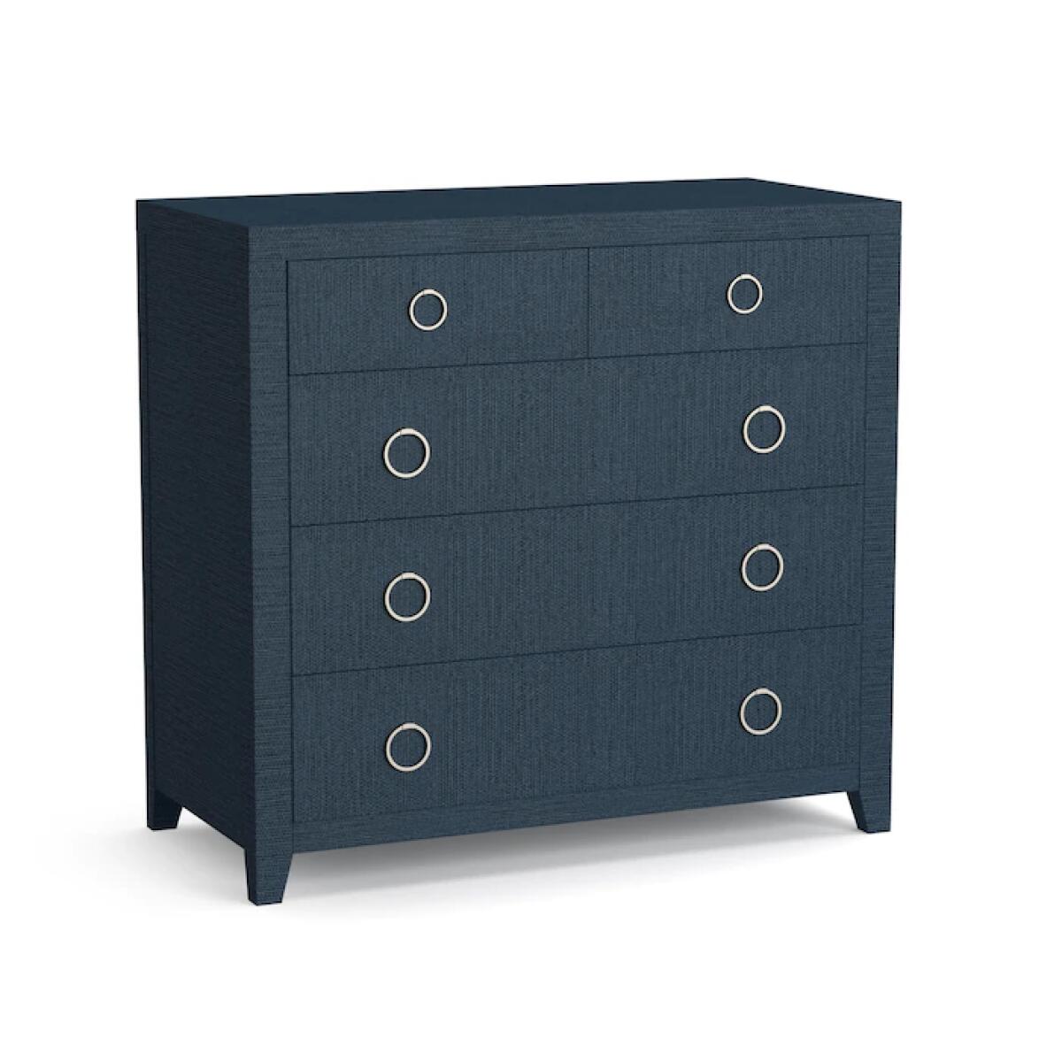 Ventura 5 Drawer Chest Pacific Blue Chests Bassett Furniture Ventura 5 Drawer Chest Pacific Blue Chests Bassett Furniture