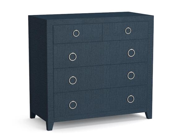Ventura 5 Drawer Chest Pacific Blue Chests Bassett Furniture