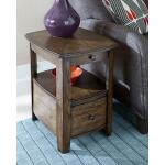 Primo Brown Square Chairside Table - Image 2
