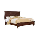 Vista Sleigh Queen Bed Warm Cherry