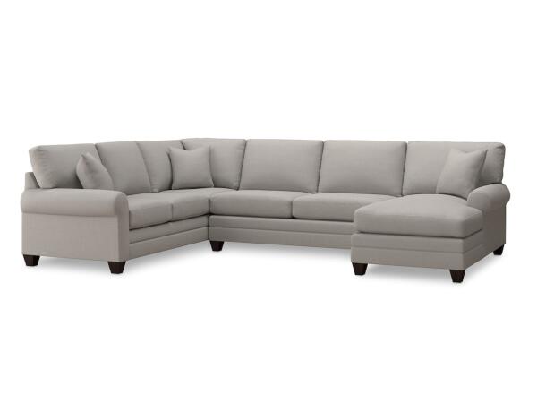 Carolina Sock Arm U-Shaped Sectional Sectionals Bassett Furniture