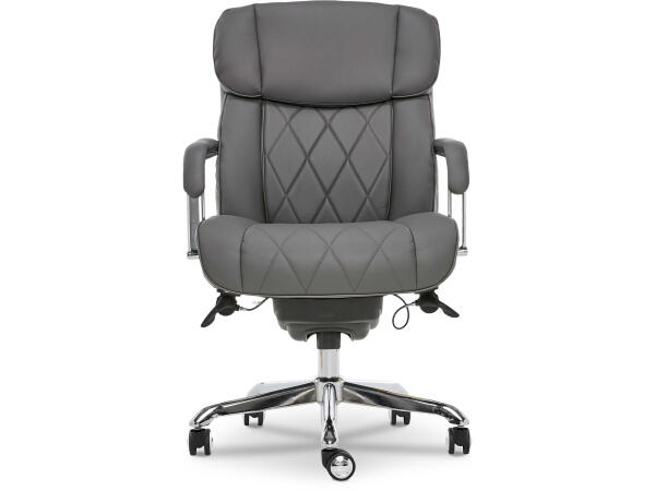 Sutherland Quilted Leather Office Chair, Moon Rock Grey Office Chairs Customizable