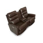 Liam Power Wall Reclining Loveseat w/ Headrest & Console Loveseats Customizable 16