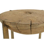 Brass Base Grain End Table - Image 3