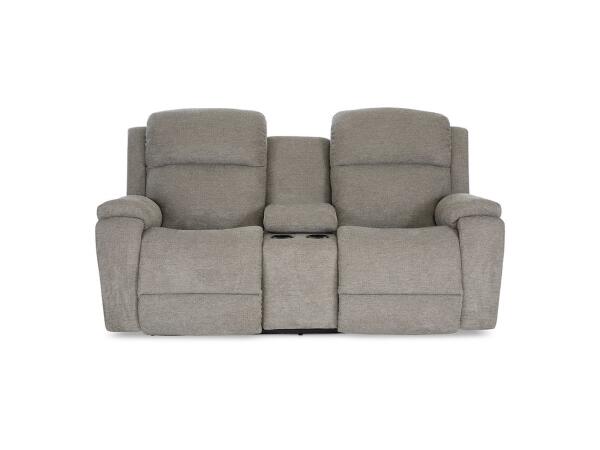 Dorian Power Reclining Loveseat w/ Headrest & Console Loveseats Customizable
