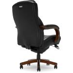 Delano Big & Tall Executive Office Chair, Black with Mahogany Wood Office Chairs Customizable 6