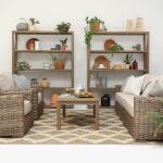 Rectangular Coffee Table In Coastal Teak Outdoor Tables Sunset West 6