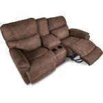 Trouper Power Reclining Loveseat w/ Headrest & Console Loveseats Customizable 12