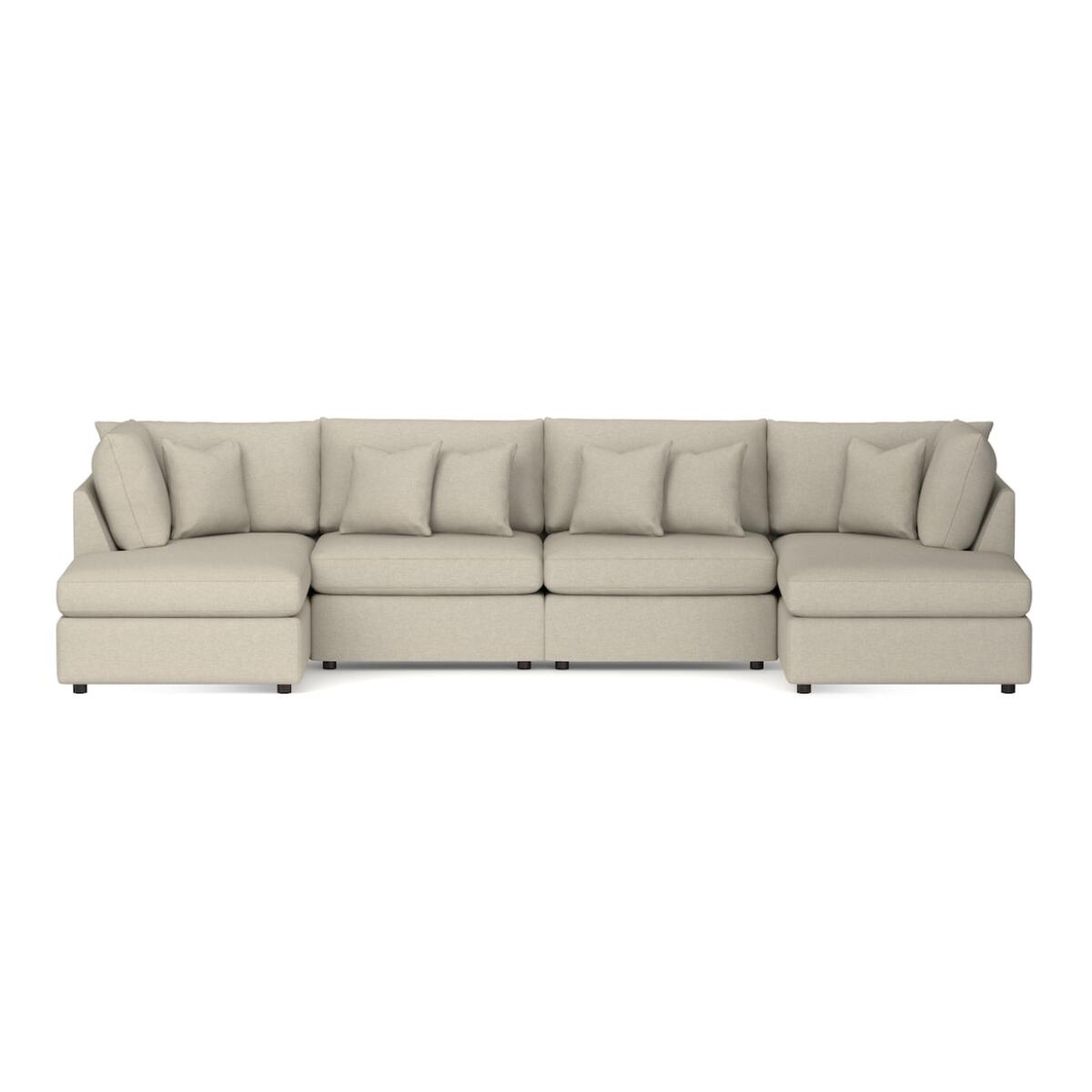 Beckham Double Chaise Sectional Sectionals Bassett Furniture Beckham Double Chaise Sectional Sectionals Bassett Furniture