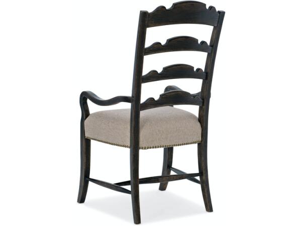La Grange Twin Sisters Ladderback Arm Chair - Image 2