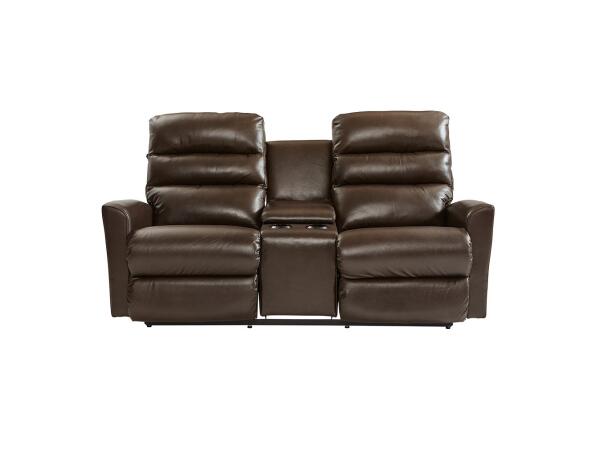 Liam Power Wall Reclining Loveseat w/ Headrest & Console Loveseats Customizable