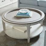 Bella Round Cocktail Table Stone Top Cocktail & Coffee Tables Bassett Furniture 4