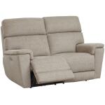Claremont Power Leather Zero Gravity Reclining Console Loveseats Bassett Furniture 7