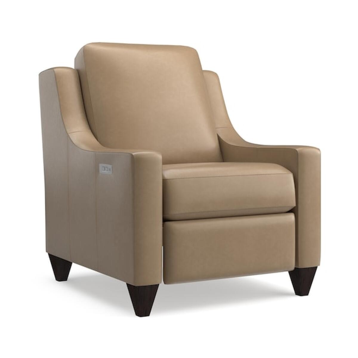 Bench Made Power Reclining Leather Chair Benchmade Motion Reclining Leather Chair - Image 1