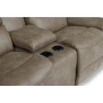 Soren Power Reclining Loveseat w/ Headrest & Console Loveseats Customizable 15