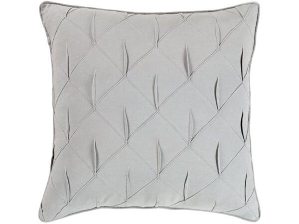 Surya GCH003-2020 20 x 20 in. Gretchen Woven Pillow Cover #44; Light Gray Accent Pillows Surya