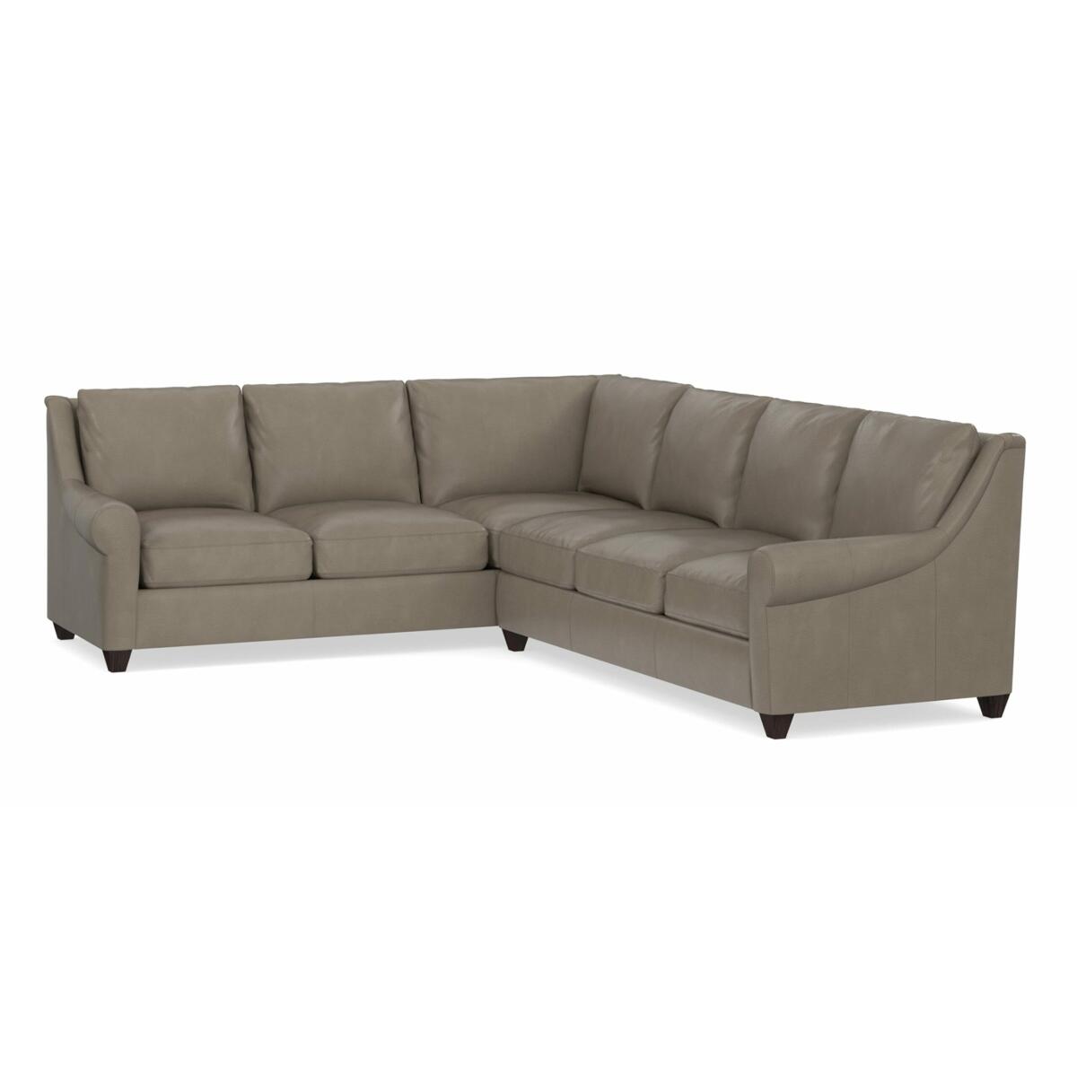 Ellery Leather Sectional Sectionals Bassett Furniture 2