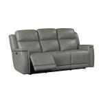 Casual Power Reclining Sofa With Power Headrest And Lumbar Sofas Bassett Furniture 7
