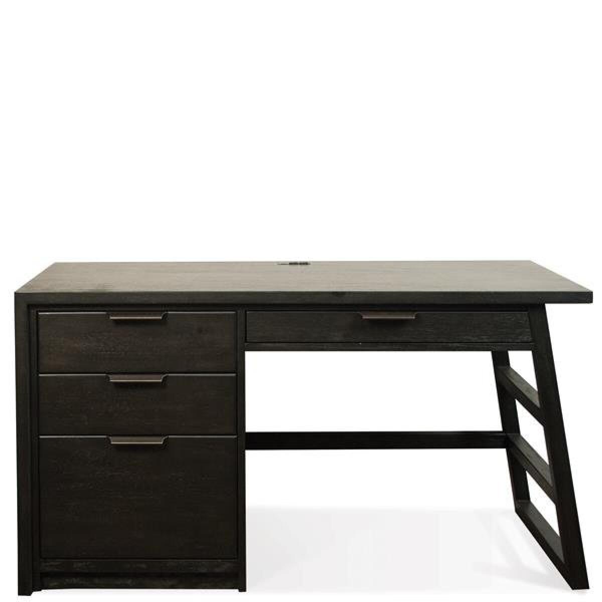 Perspectives Single Pedestal Black Desk Desks Customizable Perspectives Single Pedestal Black Desk Desks Customizable