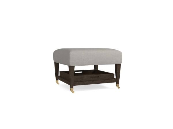 Kara Ottoman w/Tray Ottomans & Poufs Bassett Furniture