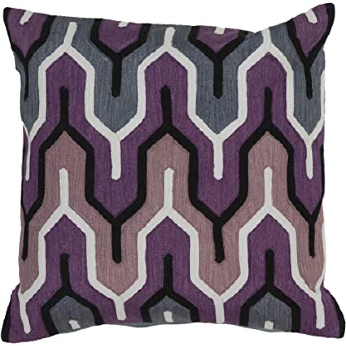 AR107-1818D Down Fill Pillow, 18 by 18-Inch, Slate Accent Pillows Surya 2
