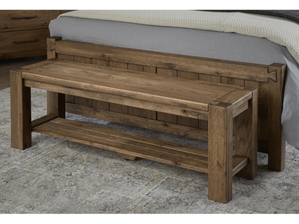 Dovetail Bench 752 Natural Chairs & Benches Vaughan Bassett